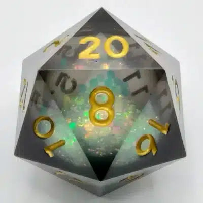Liquid Core Black with Gold 33mm D20 image 0